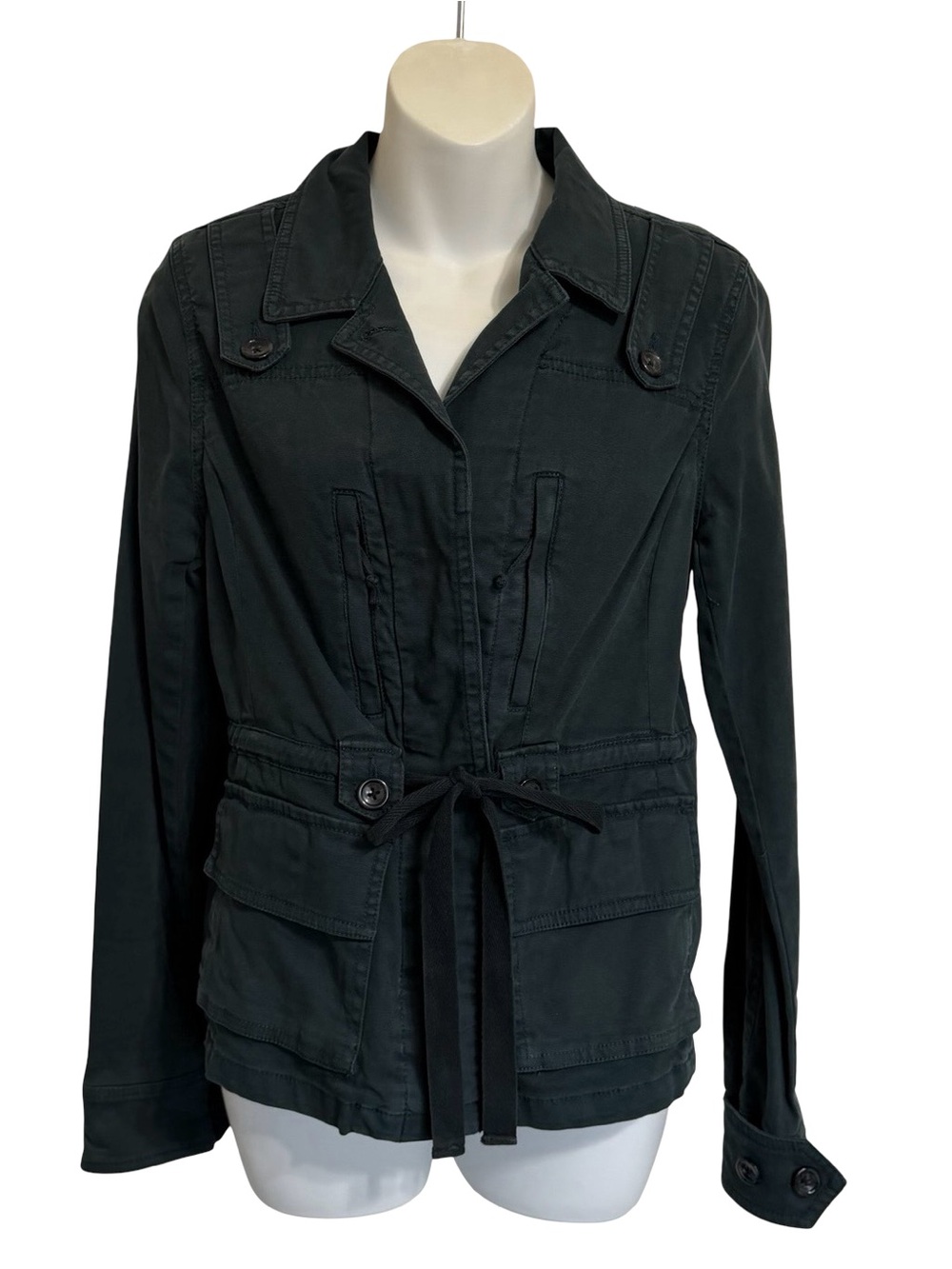 Anthropologie Hei Hei Green Drawstring Utility Jacket
